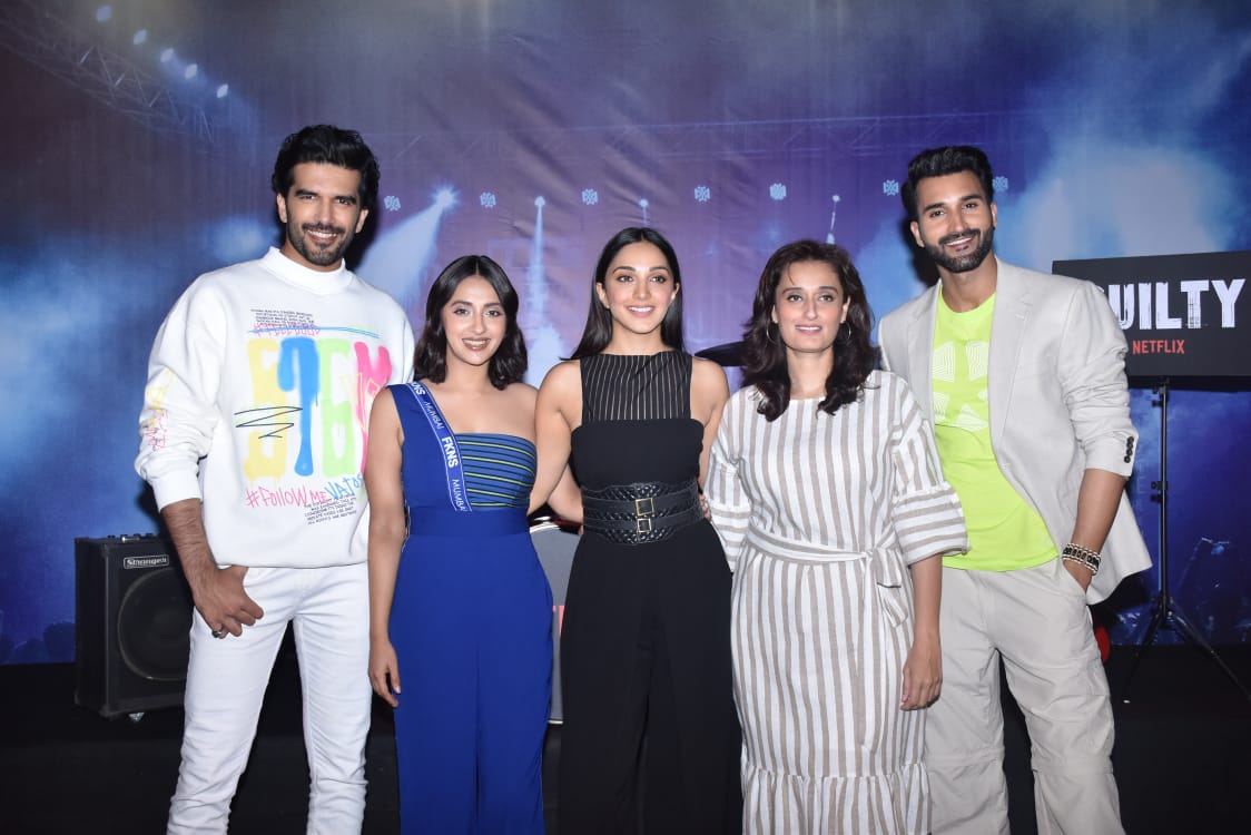 Kiara Advani & others snapped promoting Netflix's film Guilty