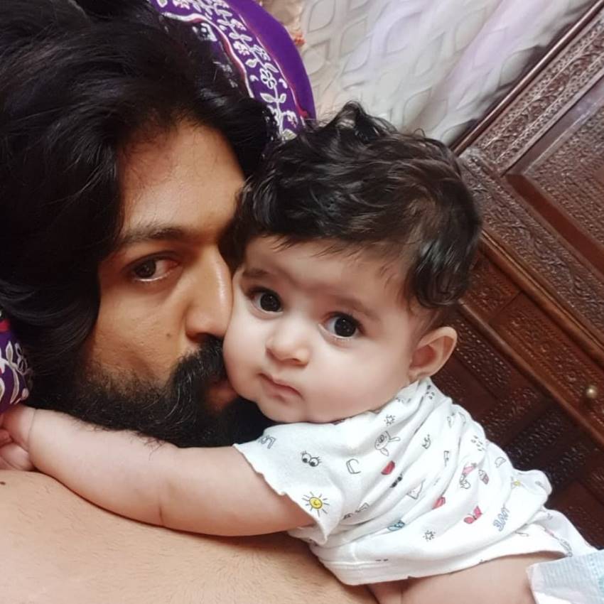 Indian Actor Yash Daughter Ayra Cuttest Pictures