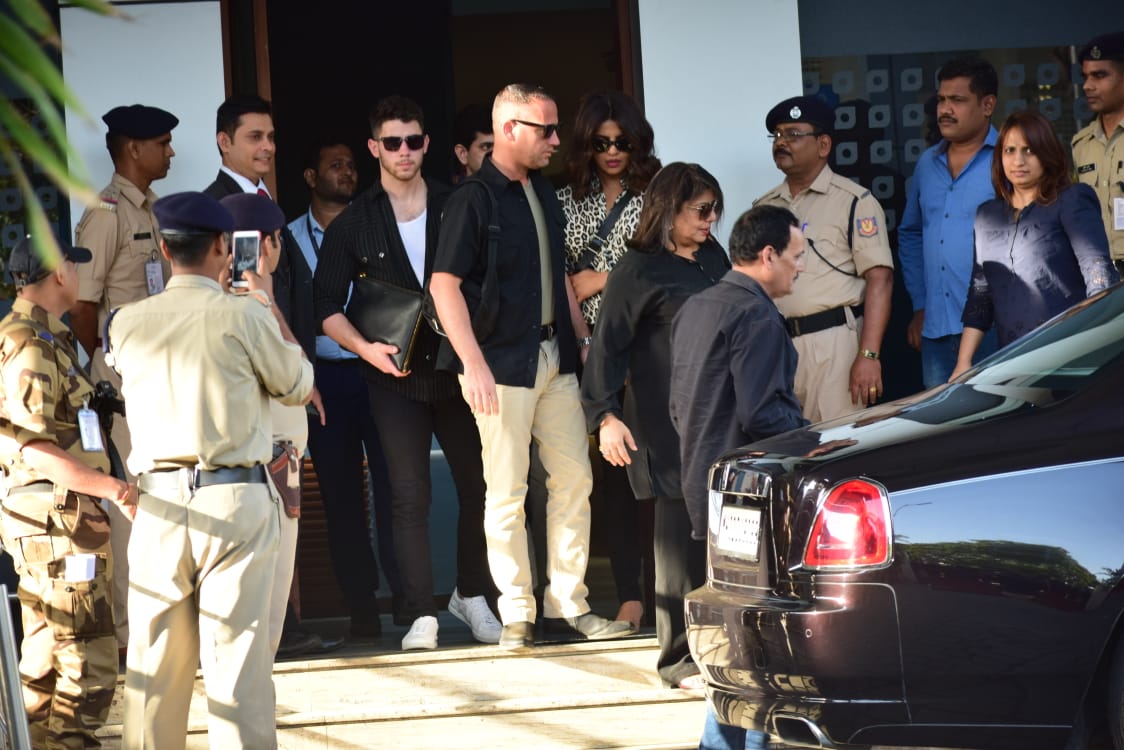 Priyanka Chopra and Nick Jonas snapped at Kalina Airport in Mumbai