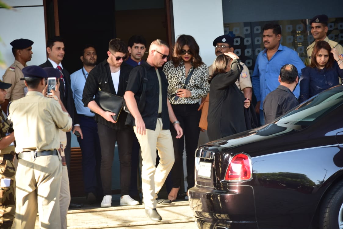 Priyanka Chopra and Nick Jonas snapped at Kalina Airport in Mumbai