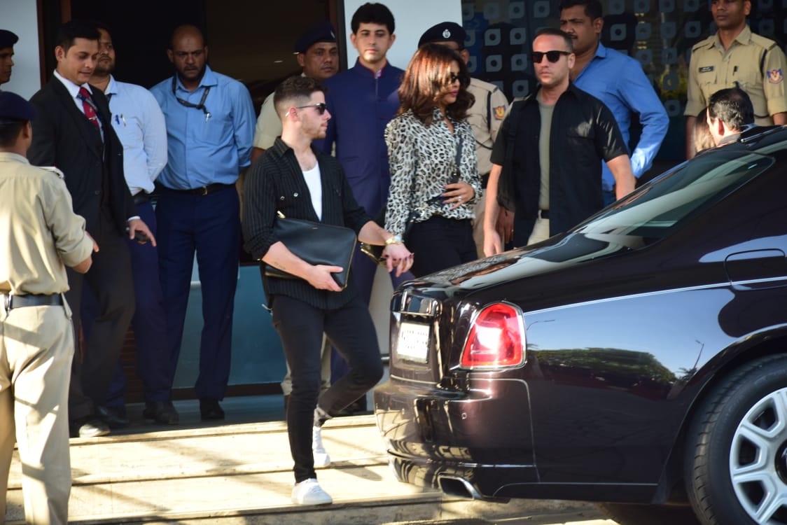 Priyanka Chopra and Nick Jonas snapped at Kalina Airport in Mumbai