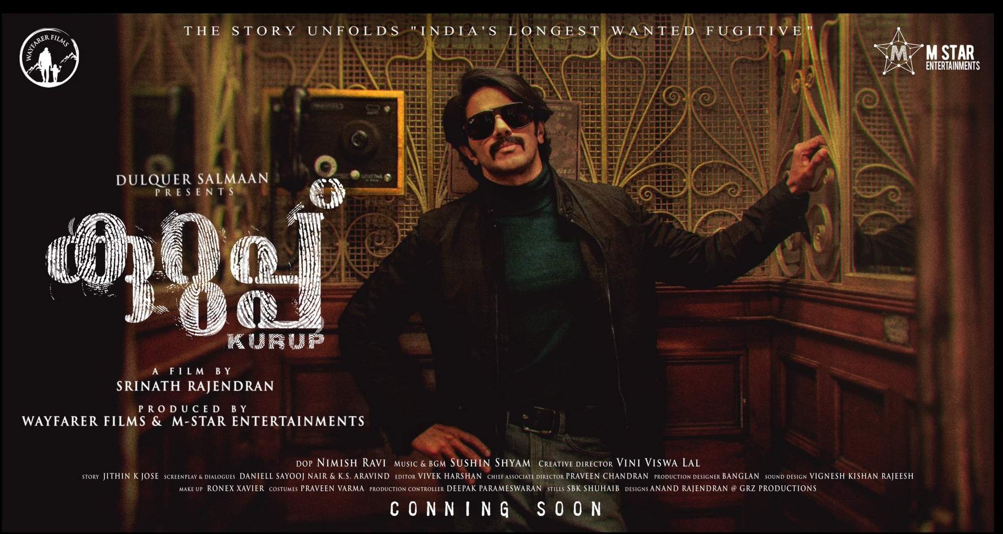 Kurup photos, Kurup Malayalam movie posters, first look posters, latest